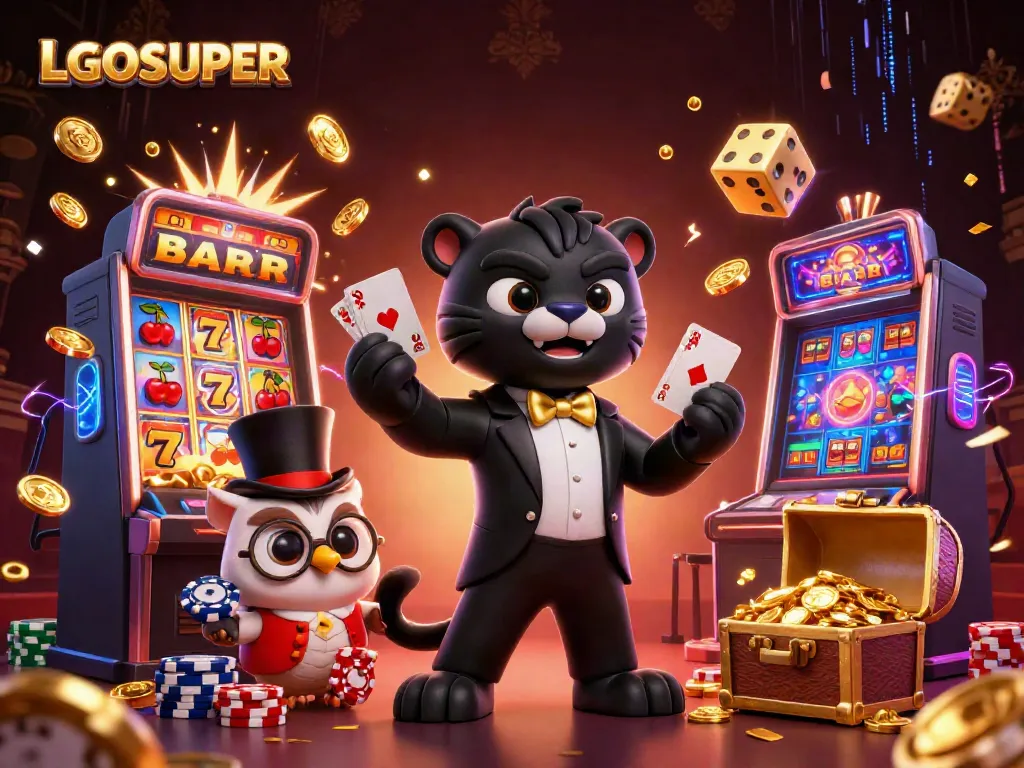 Experience exciting gameplay at LGOSUPER casino with elegant characters and dynamic game elements.