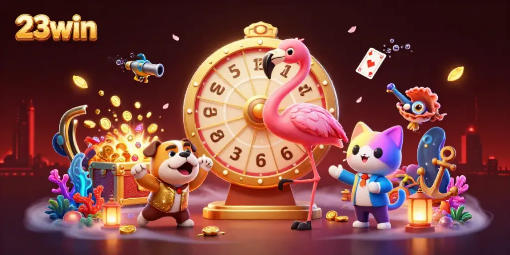 Experience exciting gameplay and big wins at 23win in this vibrant casino scene.