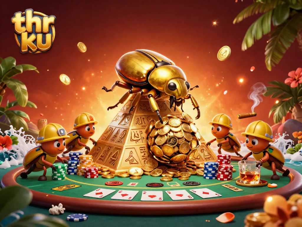 Engage with thrilling casino gameplay visuals featuring thr ku and dynamic gaming elements.