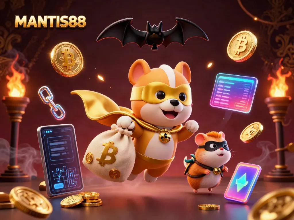 MANTIS88 brings exciting casino adventures with a dynamic superhero dog and hamster sidekick!