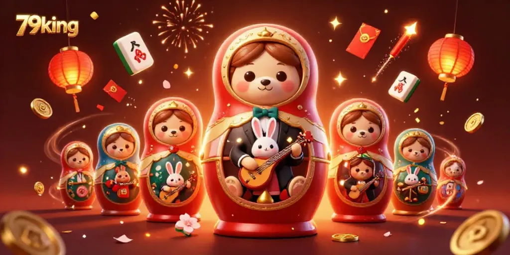 Engage with 79king's vibrant casino experience featuring bears, festive elements, and captivating game representations.