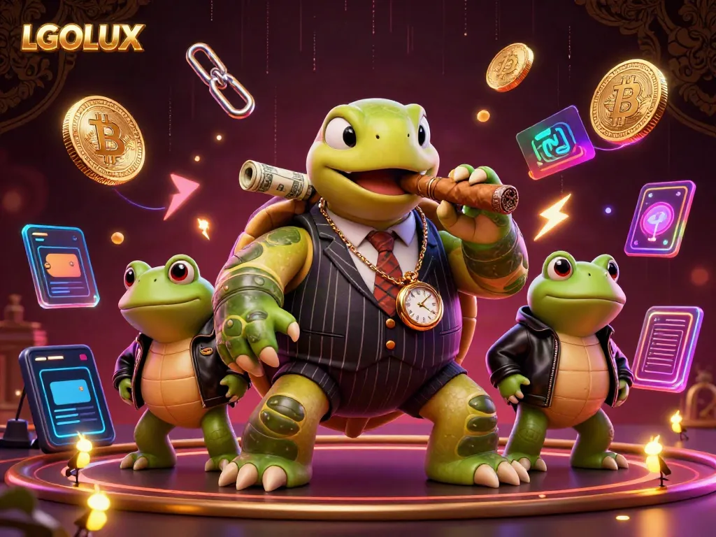 Experience thrilling wins with LGOLUX's dynamic and vibrant casino atmosphere illustrated in 3D art.